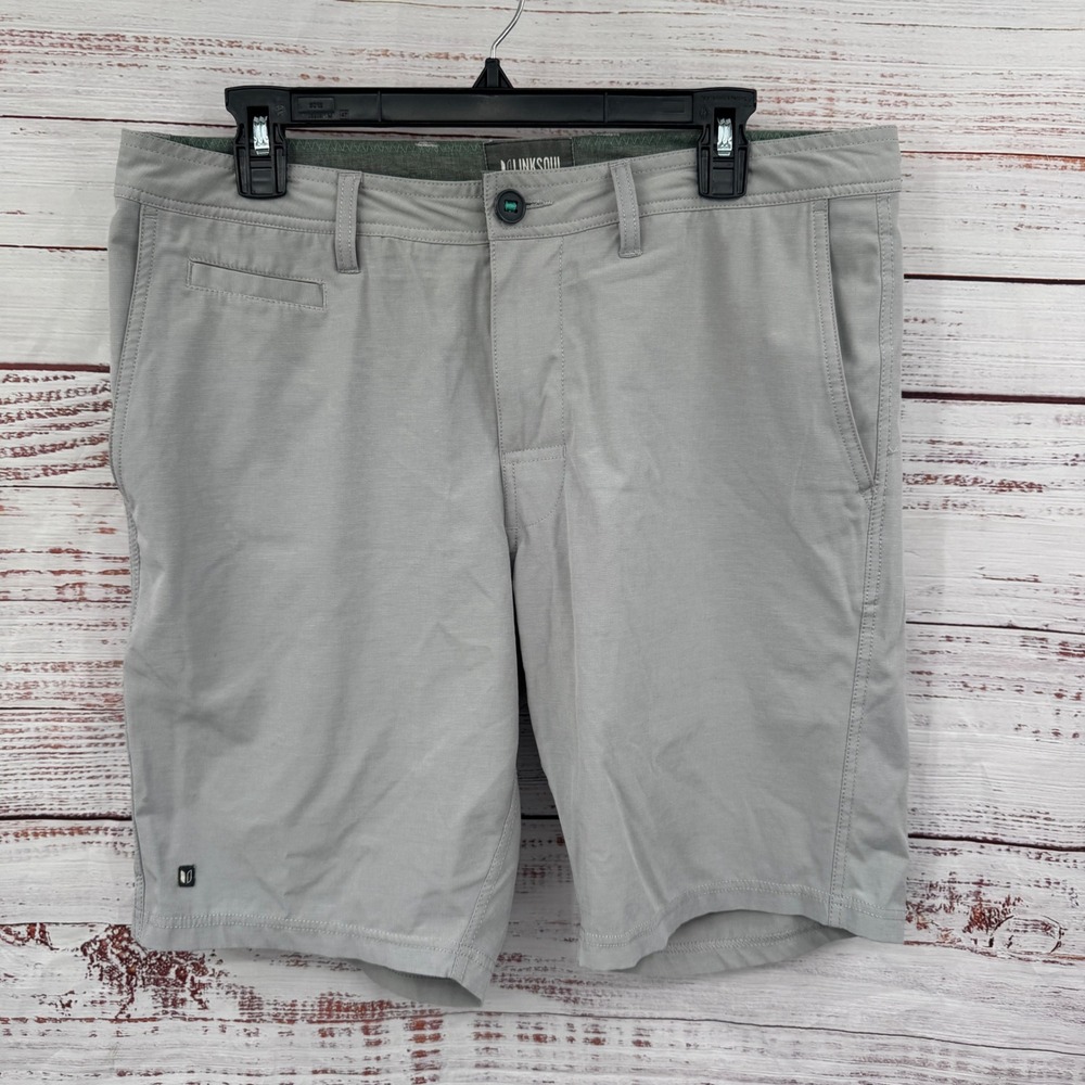 LinkSoul‎ Golf Shorts Mens 34 Gray Walking Casual Outdoors Performance
